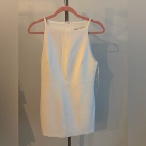 Zara White Sleeveless Mini Dress